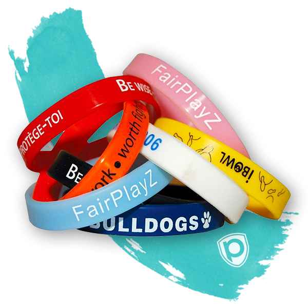 Pulseras de silicona personalizadas ? Presupuesto en línea gratuito
