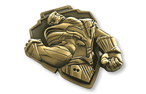 Broches metálicos 3D